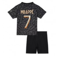 Paris Saint-Germain Kylian Mbappe #7 3rd trikot Kinder 2023-24 Kurzarm (+ Kurze Hosen)